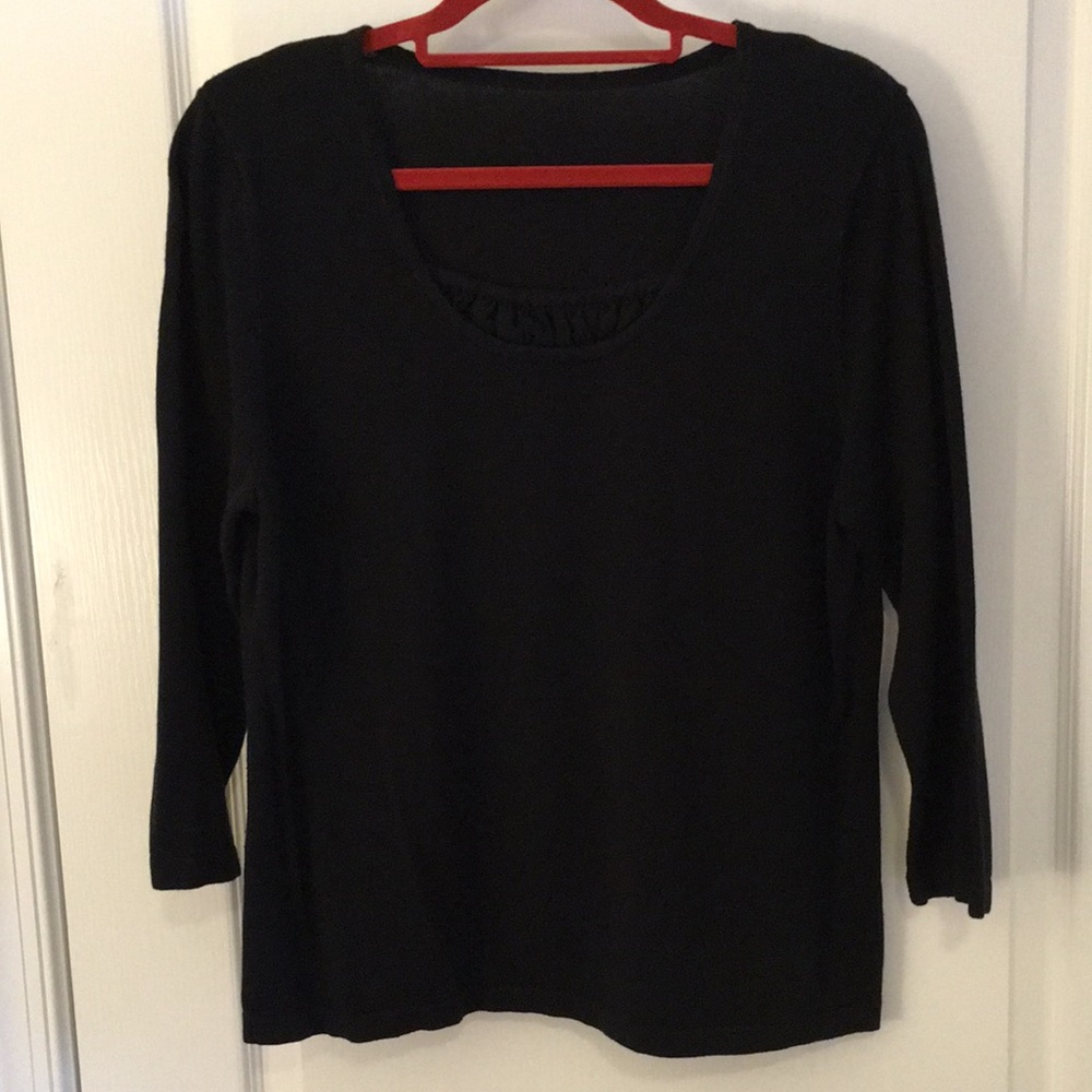 Size 14 black cotton sweater